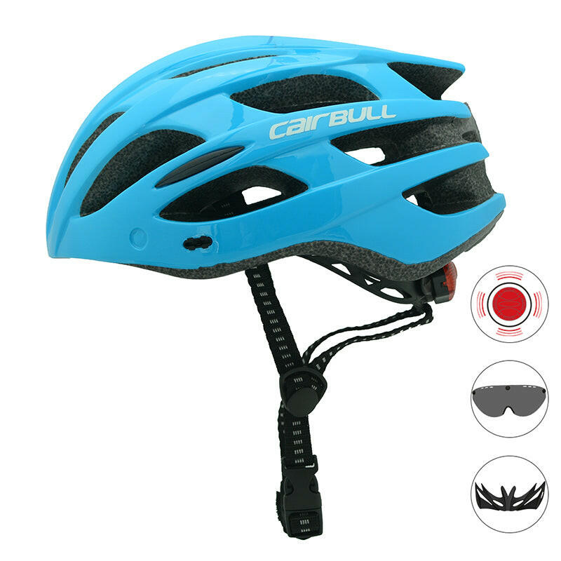 Cairbull MTB Bicycle Helmet Ultralight Outdoor Safety Cycling Helmet With Len Visor Taillight for Men Women Mountain Bike Helmet