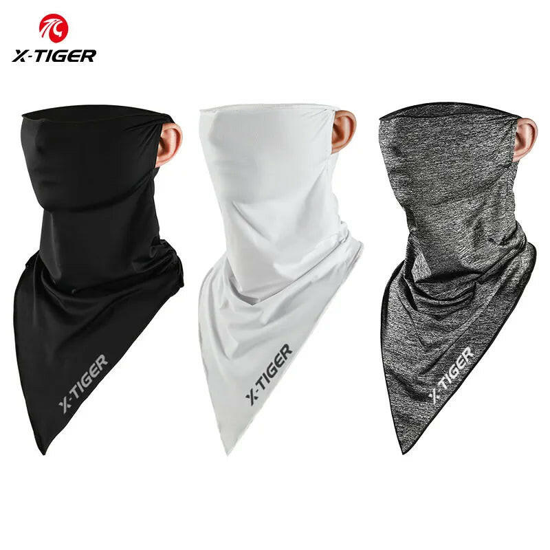 X-TIGER Face Mask Ice Fabric Sport Headband Summer Running Motorcycle Fishing Cycling Equipments Sun Protection Bicycle Bandana