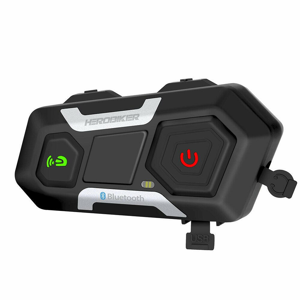 1/2 X1 Bluetooth Motorcycle Helmet Intercom Headset For 2 Rider 1000M  intercomunicador Moto Interphone Wireless Handsfree Call