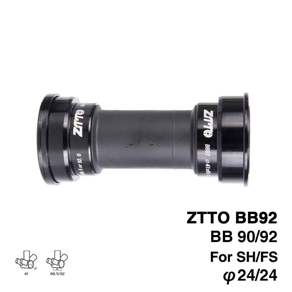 ZTTO BB92 MTB Press Fit Bottom Bracket 41mm Road Bike PF92 BB86 BB90 BB 24mm Crankset Chainset Crank Compatible BB72 SM BB71 41a