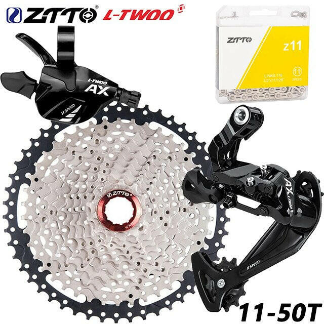 ZTTO MTB Bike 11 Speed Group set 1X11 Shift Lever Rear Derailleur 11V Chain Current 11V50T 52T Cassette MTB Sprocket K7 Flywheel