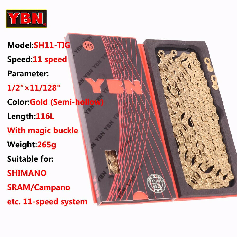 YBN Bike Chain Road Mountain Bicycle 10/11/12 Speed Chains MTB 10v 11v 12v For SHIMANO SRAM Parts With Links Lock