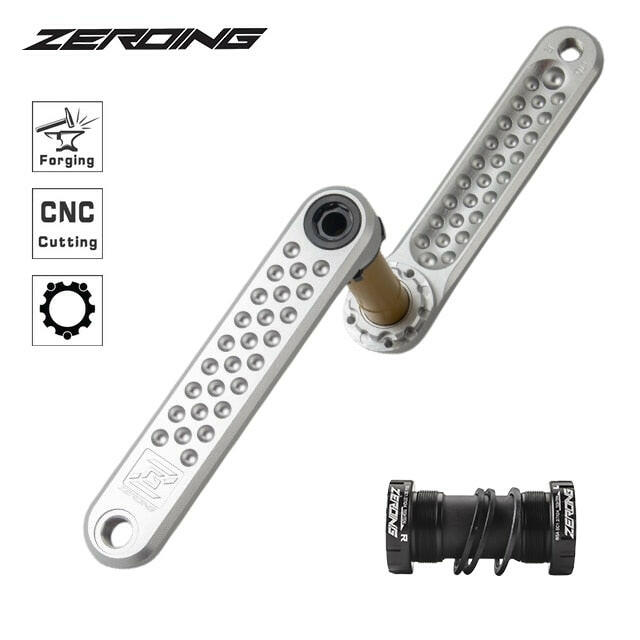 ZEROING 130BCD Road Bike Crankset GXP Bicycle Hollowtech BCD130 Spiders Adapter CNC Crank Folding Bicycle Crank 5 Claw Chainring