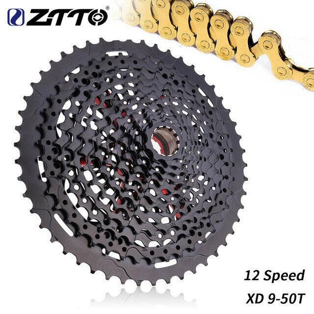 MTB Bike 12 Speed 9-50T XD Cassette 532g 556% RANGE 12S9-50T Cassette 12V Freewheel K7 XD Sprocket Compatible 12S GX Eagle M7100-WAYBIKER