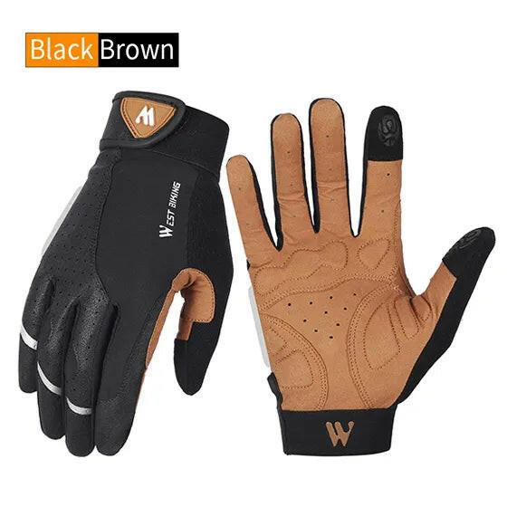 WEST BIKING Touch Screen Men Sports Cycling Gloves Women MTB Bike Gloves Motorcycle Bicycle Gloves Fitness Running Gym Riding-WAYBIKER