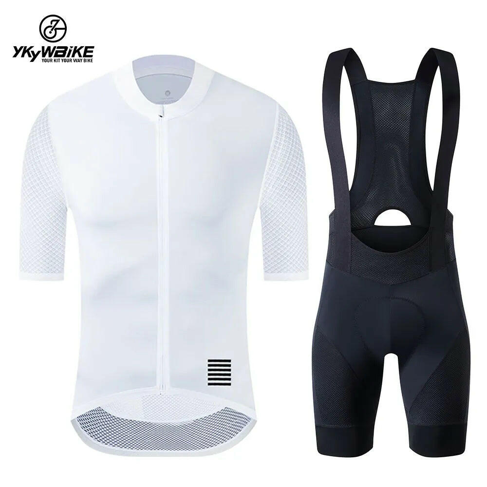 YKYWBIKE 2022 Cycling Jersey Set classic MTB Cycling Bib Shorts Kit Reflective Custom Bike Clothes Bicycle Clothing Maillot-WAYBIKER