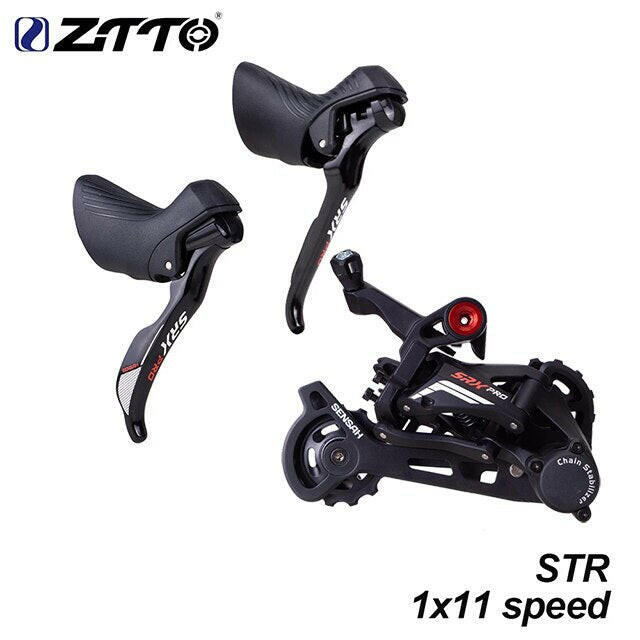 ZTTO 1x11 Speed Gravel Bike Groupset Clutch Derailleur Fit 46T 50T 11s Cassette Light Weight Bicycle Shift Brake Road Group Set