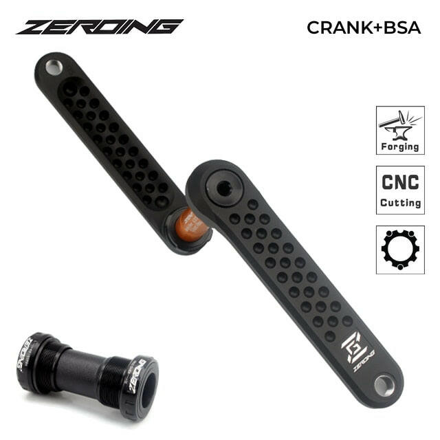 ZEROING ROAD CRANKSET GXP Bicycle Hollow Grave Bike Crank Chainring 110BCD Spider CNC Suitable For Shimano Sram Part 11/12 Speed