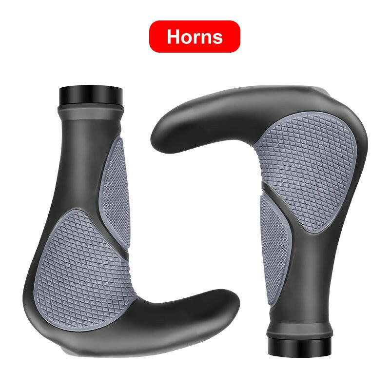 X-TIGER Bicycle Handlebar Grips Rubber Integrated MTB Bike Horns Grips Anti-Skid Shock-absorption Bike Handlebar Accessories