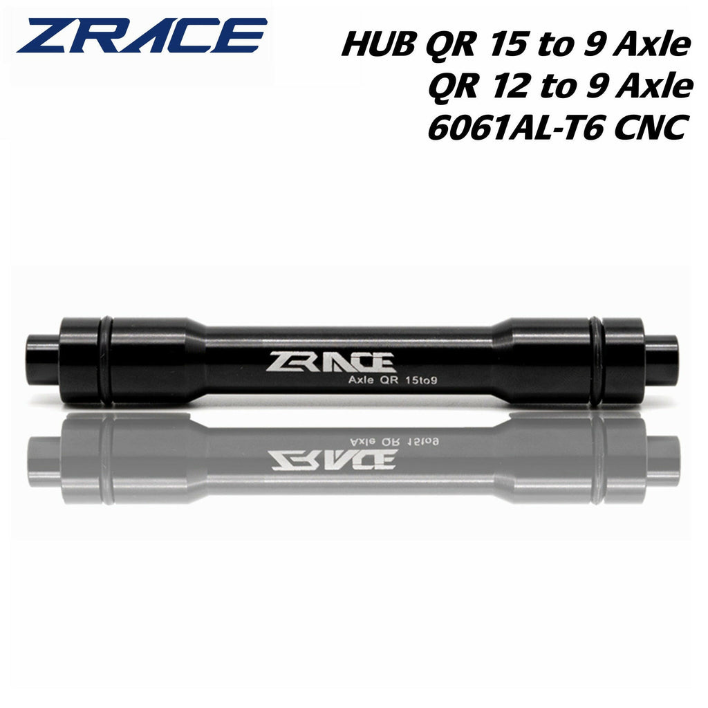 ZRACE QR 15mm HUB Convert to 9mm Axle Adapter / 12mm HUB Convert to 9mm Axle Adapter for MTB and ROAD Front HUB QR 15 to 9 Axle