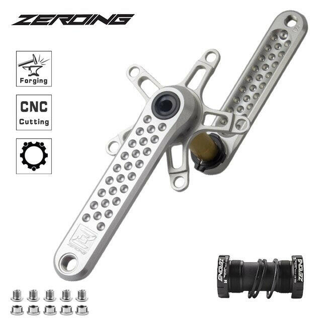 ZEROING 130BCD Road Bike Crankset GXP Bicycle Hollowtech BCD130 Spiders Adapter CNC Crank Folding Bicycle Crank 5 Claw Chainring