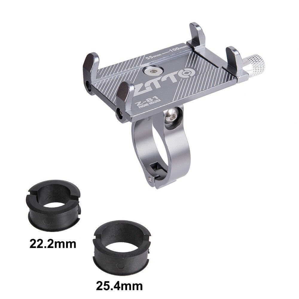 ZTTO Bicycle Phone Holder Reliable Mount Universal MTB Mobile Cell GPS Metal Motorcycle Holder on Road Bike Moto M365 Handlebar