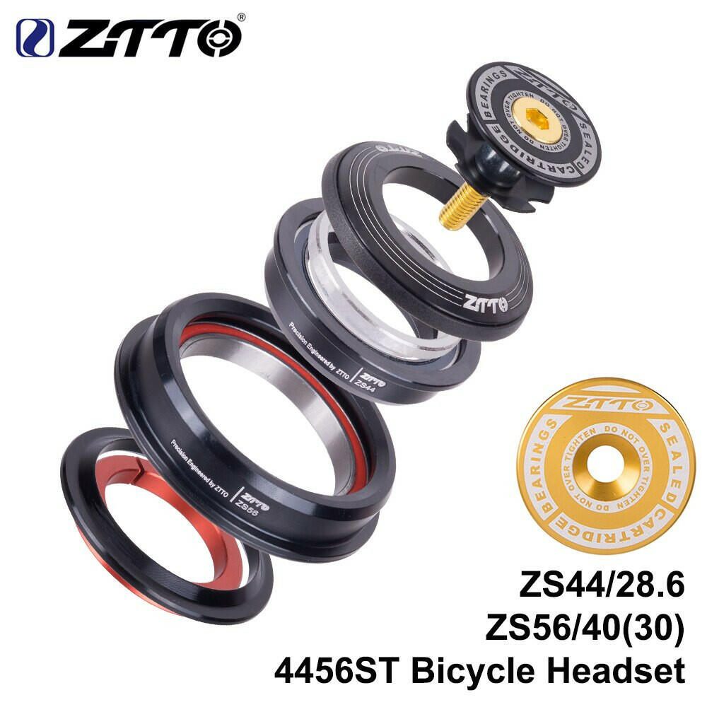 ZTTO 4456ST MTB Bike Road Bicycle Headset 44mm 56mm CNC 1 1/8"-1 1/2" 1.5 Tapered 28.6 Straight Tube fork Internal 44 56 Headset