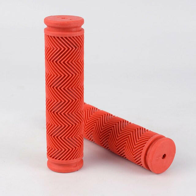 1pair Rubber Bicycle Handlebar Grips MTB Bike Grips BMX Mountain Road Fixie Bike Soft Grips Shockproof Bike Parts accessories-WAYBIKER