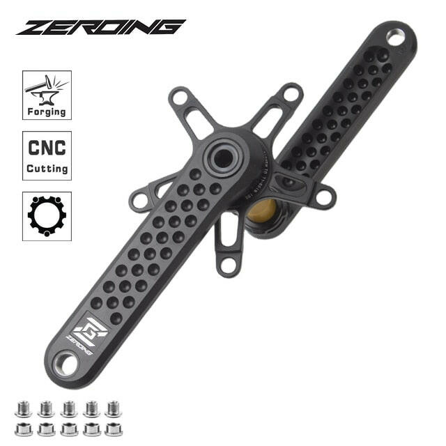 ZEROING 130BCD Road Bike Crankset GXP Bicycle Hollowtech BCD130 Spiders Adapter CNC Crank Folding Bicycle Crank 5 Claw Chainring