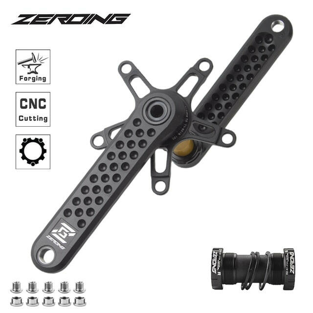 ZEROING 130BCD Road Bike Crankset GXP Bicycle Hollowtech BCD130 Spiders Adapter CNC Crank Folding Bicycle Crank 5 Claw Chainring