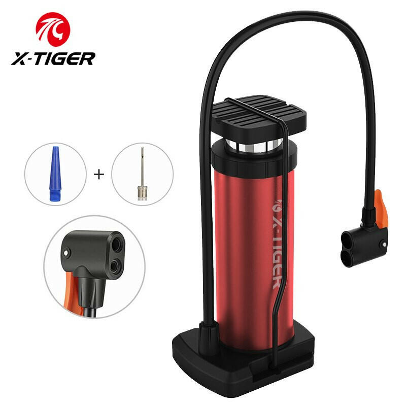 X-TIGER Mini Bike Pump Bicycle Tire Pump Portable Lightweight Bicycle Air Pump Fits Presta Schrader 100 PSI High Pressure Pump-WAYBIKER