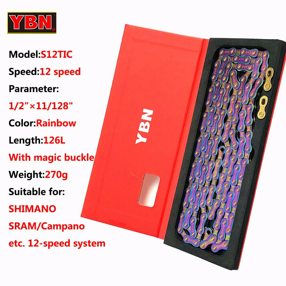 YBN Bike Chain Road Mountain Bicycle 10/11/12 Speed Chains MTB 10v 11v 12v For SHIMANO SRAM Parts With Links Lock