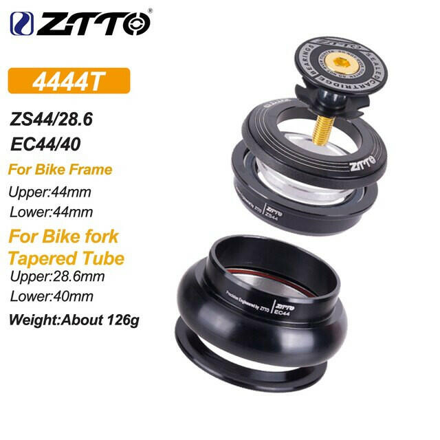 ZTTO MTB Road Bicycle CNC Headset 1 1/8"-1 1/2" Sealed Bearing 1.5Tapered 28.6 Straight Tube Bike Fork Internal Steering Bearing