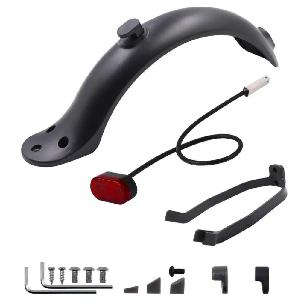 Scooter Mudguard for Xiaomi Mijia M365/Pro Electric Scooter Fender with Rear Taillight Back Guard Wing Bracket and Cable-WAYBIKER