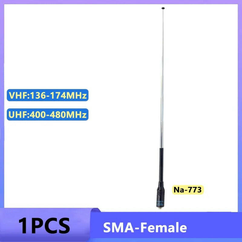 Na 771 Antenna 773 Nagoya Gain Antenna VHF/UHF SMA Female For Quansheng UV K5 UV K6 Baofeng DM 1701Walkie Talkie UV 82 Ham Radio-WAYBIKER