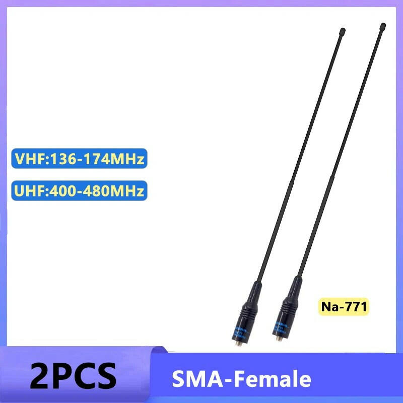 Na 771 Antenna 773 Nagoya Gain Antenna VHF/UHF SMA Female For Quansheng UV K5 UV K6 Baofeng DM 1701Walkie Talkie UV 82 Ham Radio-WAYBIKER