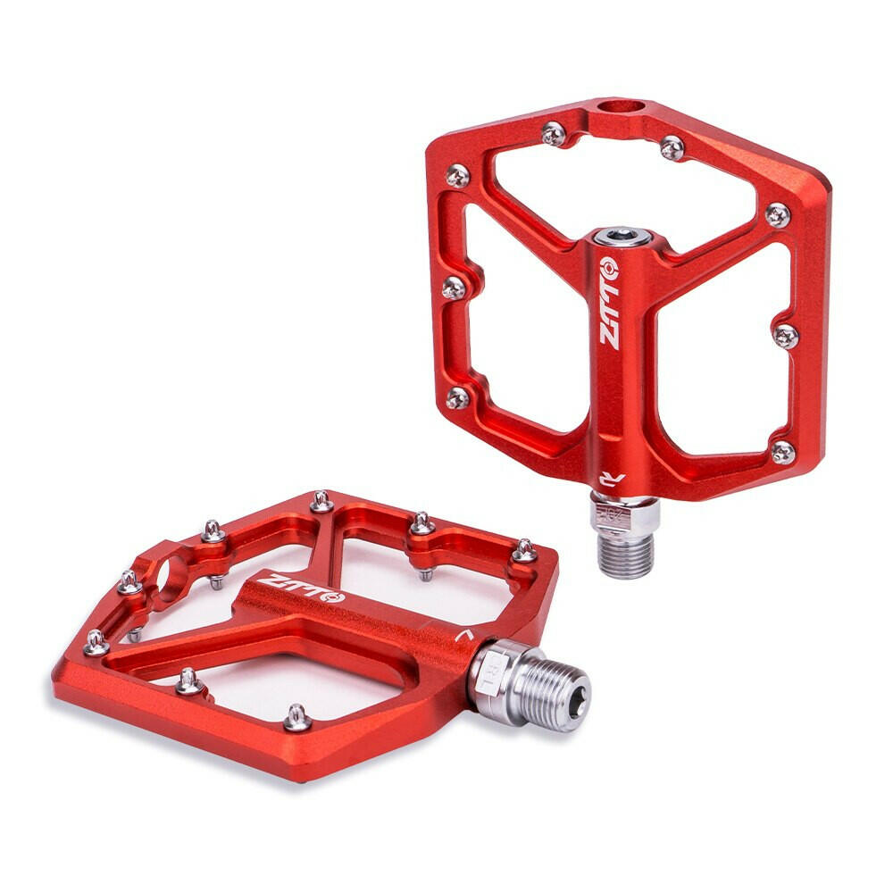 ZTTO MTB CNC Aluminum Alloy Ultralight Flat Pedal AM Enduro Bike Smooth Bearings 9/16 Thread Large Area For Gravel JT07