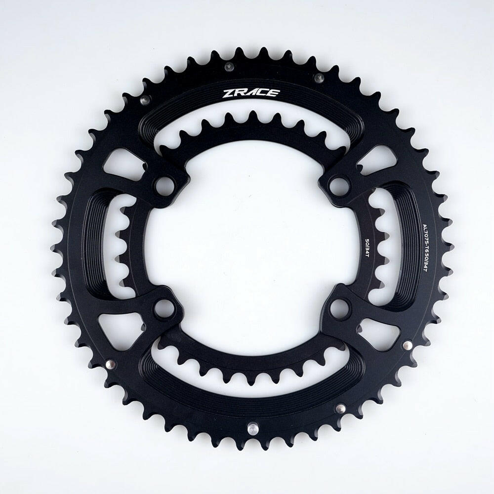 ZRACE 105 FC-R7000 / ULTEGRA FC-R8000 / DURA-ACE FC-R9100 Asymmetric Road Chainring, 50-34T 52-36T 53-39T, 110BCD BCD110 4-Bolts