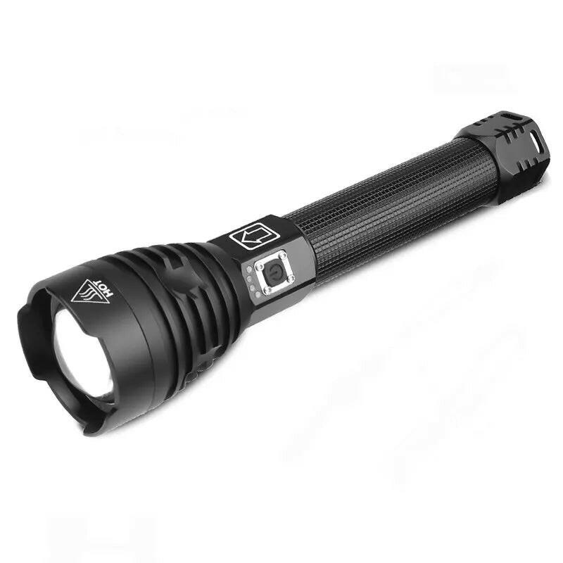 XHP90 Led Flashlight 26650 USB Rechargeable Torch Powerful Tactical Flash Light Zoomable Hunting Lantern Waterproof Hand Lamp