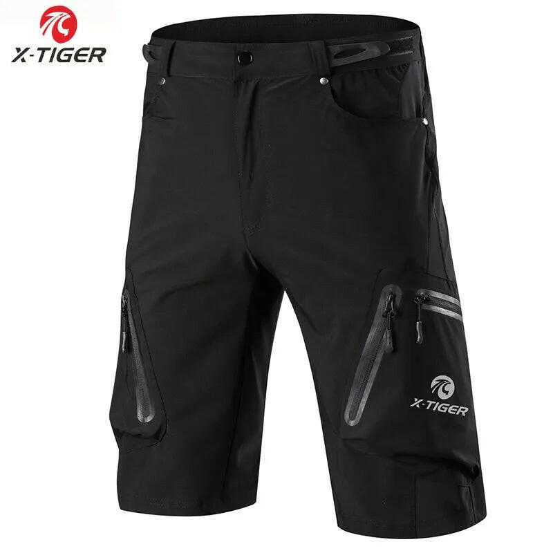 X-TIGER Mountain Bike Shorts Multi-Pockects Breathable Loose Riding Road MTB Shorts Outdoor Sports Waterproof Cycling Pants-WAYBIKER