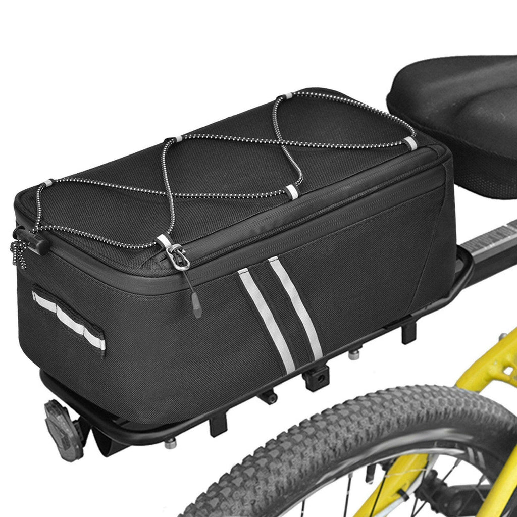 Bike Trunk Bag 7L Bicycle Rear Bag Water Resistant Bike Rack Bag with Waterproof Rain Cover-WAYBIKER