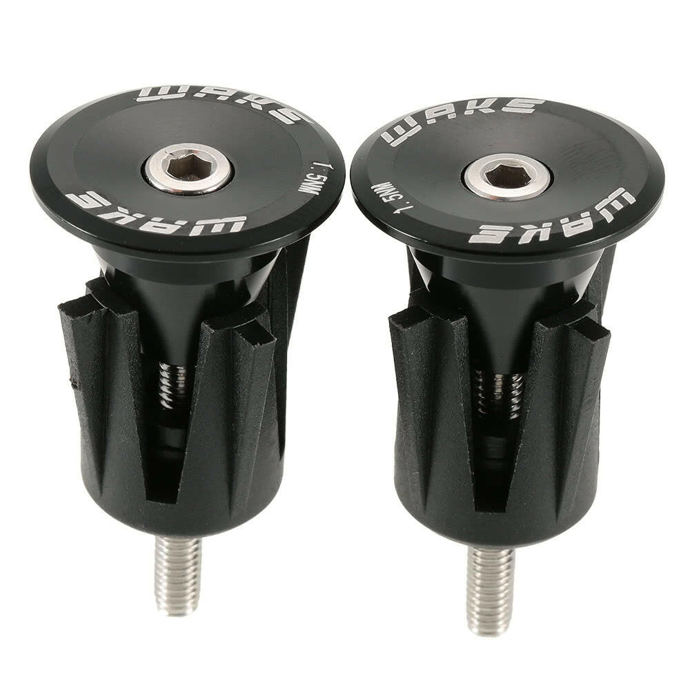 1 Pair Bicycle Bike Aluminum Handlebar Grip End Plug Handle Bar End Caps Handle Grip End Stoppers