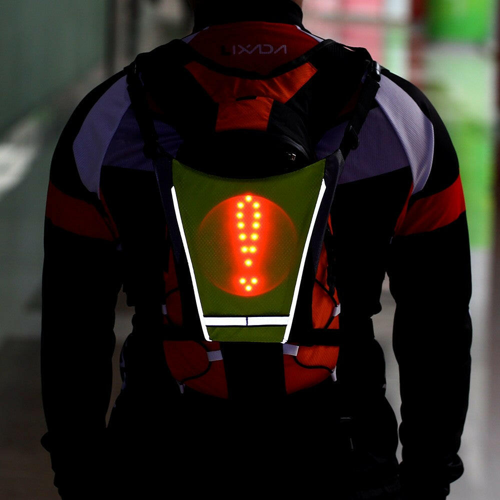 Lixada USB Rechargeable Reflective Backpack-WAYBIKER