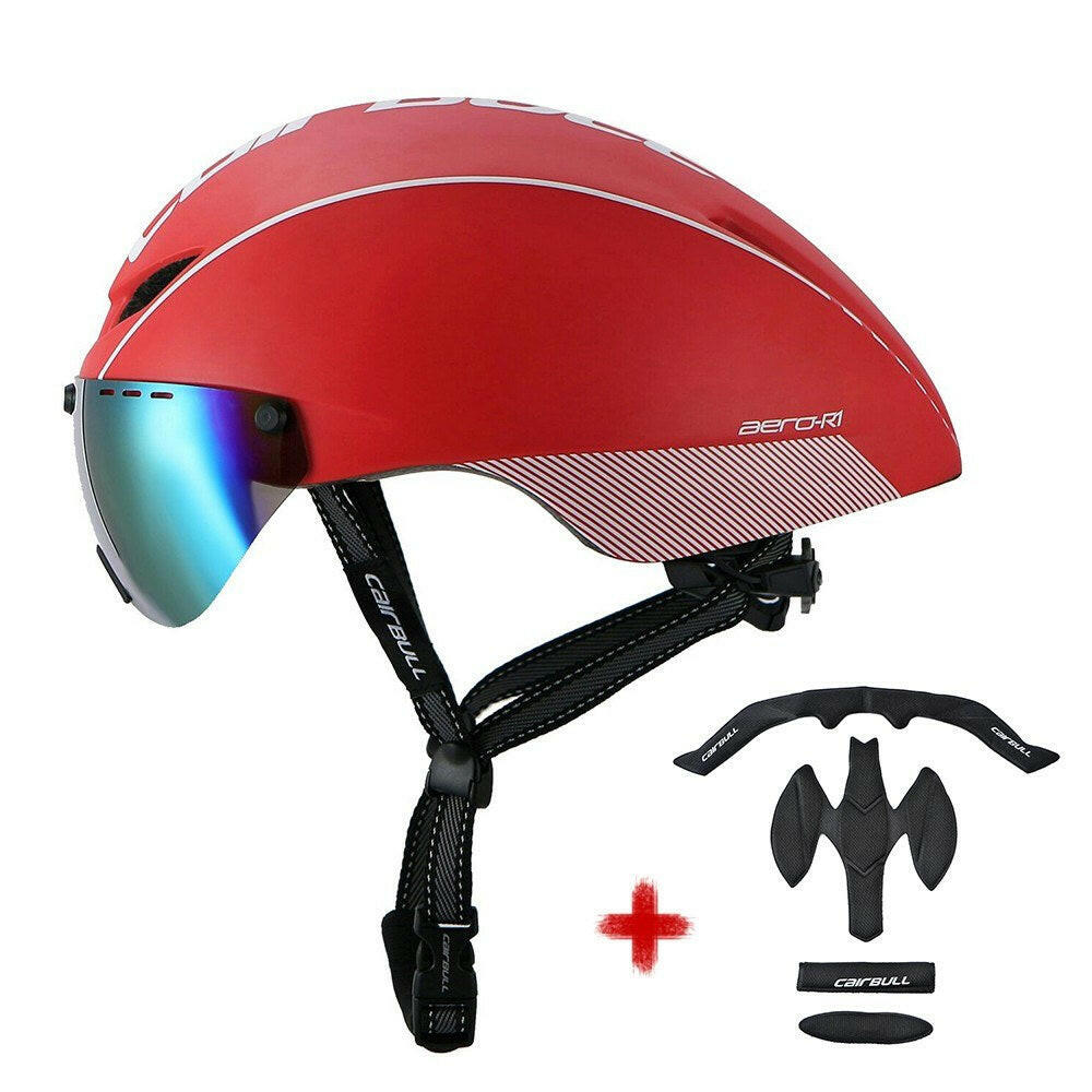 Cycling Helmet Adult MTB Road Bike Safety Helmet Lightweight Sports Protective Equipment with Detachable Goggle Extra Lining-WAYBIKER