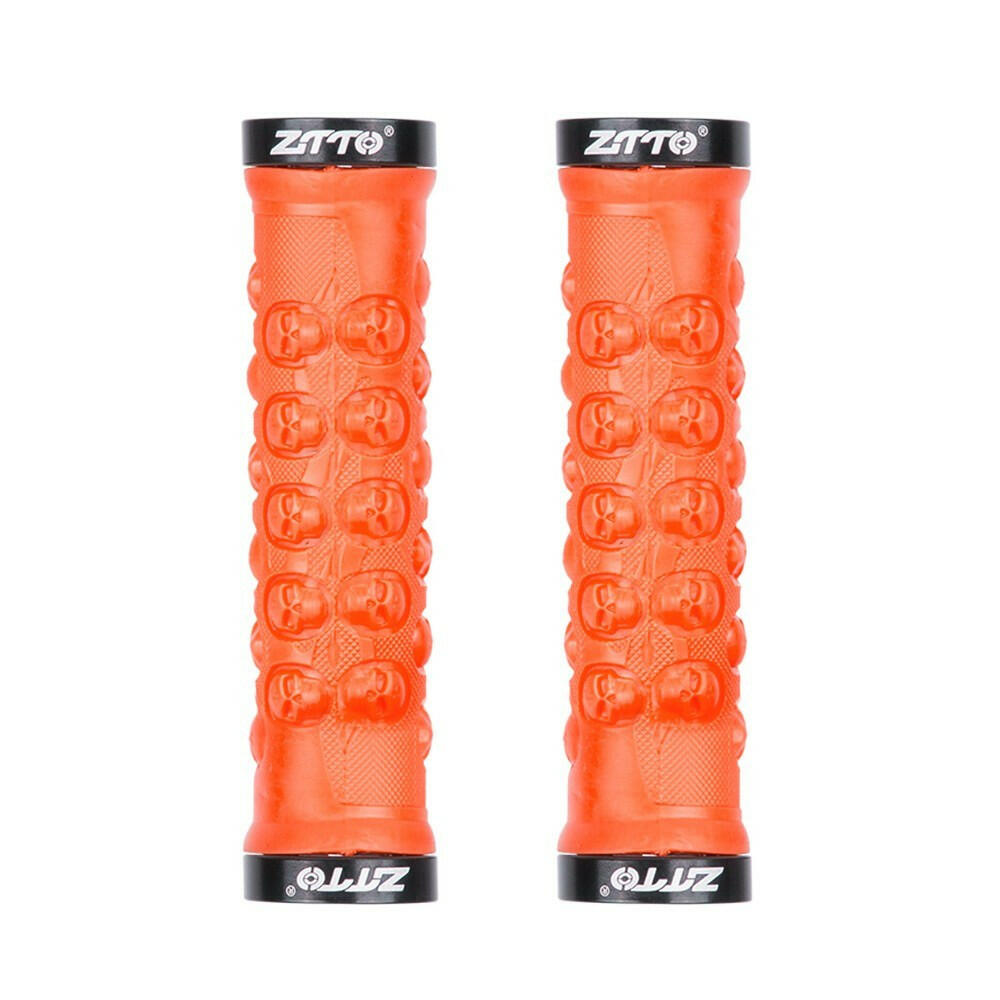 1 Pair MTB Handlebar Grips TPR Rubber Lock on Anti-slip Grips-WAYBIKER