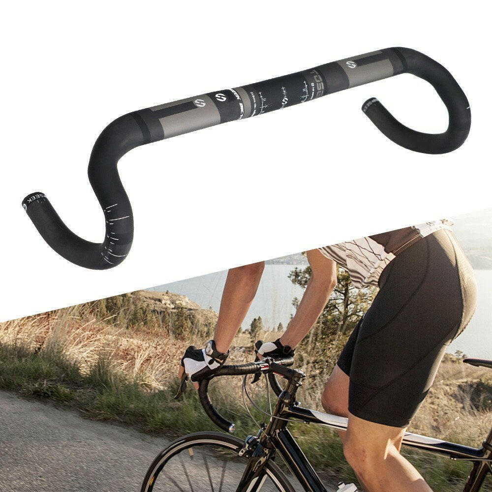 400/420/440mm Carbon Road Handlebar Bike Bent Bar Road Bicycle Handlebar 31.8mm-WAYBIKER