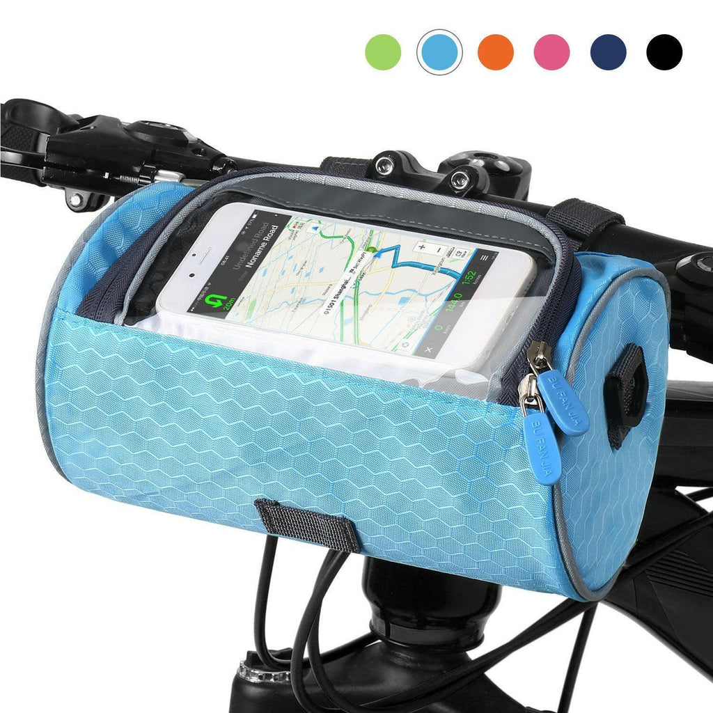 Waterproof Bike Handlebar Bag Bicycle Front Bag Touchscreen Phone Holder Bag Pack Shoulder Bag MTB Cycling Storage Bag Pannier-WAYBIKER