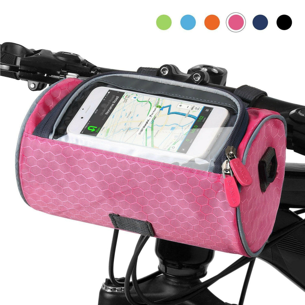 Waterproof Bike Handlebar Bag Bicycle Front Bag Touchscreen Phone Holder Bag Pack Shoulder Bag MTB Cycling Storage Bag Pannier-WAYBIKER