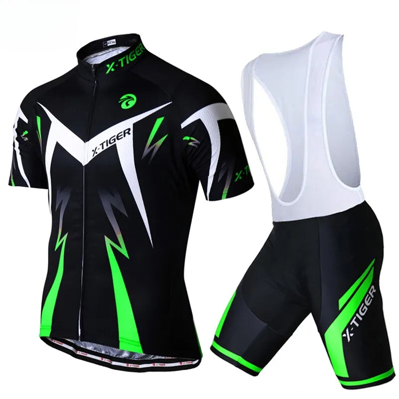 X-TIGER Pro Cycling Jersey Set Summer Men Cycling Wear Mountain Bicycle Clothing MTB Bike Riding Clothes Cycling Suit-WAYBIKER