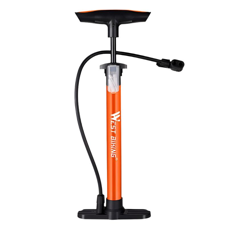 WEST BIKING 160PSI High Pressure Pump Schrader Presta MTB Bicycle Floor Pump Cycling Air Pump Tire Ball Motorcycle Car Inflator