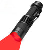 Zoom Red Light Flashlight Mini Hunting Bees Fishing Blood Vessels Astronomy Observe Star Travel Hotel Camera Detector Lamp Torch