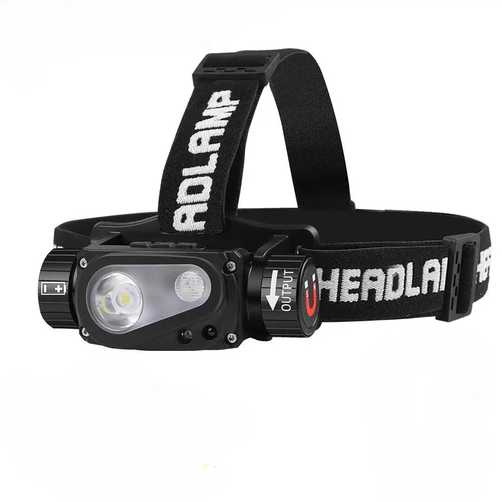 XHP50 LED Headlamp Sensor Headlight Flashlight 18650 21700 USB Rechargeable Outdoor Head Lamp Torch 10 Lighting Modes Work Light