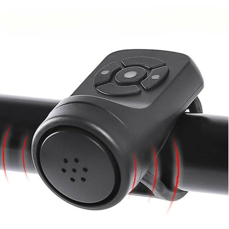 Bicycle Electric Bell Bike USB Charging Horn MTB Mountain Bike Warning Safety Ring Waterproof Bell Cycling Accessories-WAYBIKER